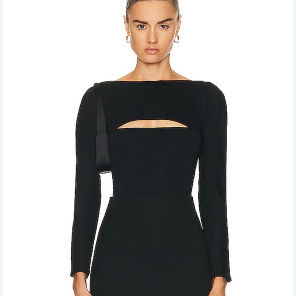 Wolford The Kimono Slit Bodysuit - black S - Picture 1 of 6